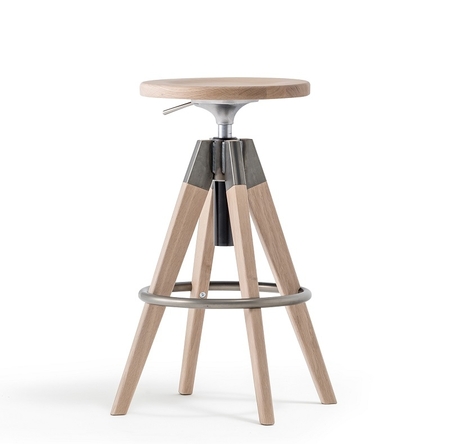 Pedrali Arki Stool - RS-Eichenholz Eiche gebleicht 400