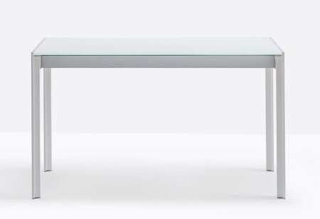 Pedrali Matrix tavolo-130x86-BI-Glasplatte Weiss