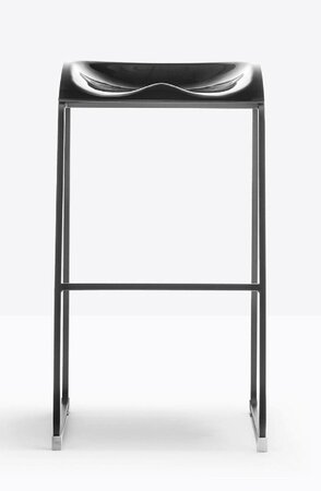 Pedrali Arod 510-NERO-Stahl Schwarz-NE-Polycarbonat Schwarz