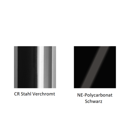 Pedrali Arod 510-CR-Stahl Verchromt-NE-Polycarbonat Schwarz