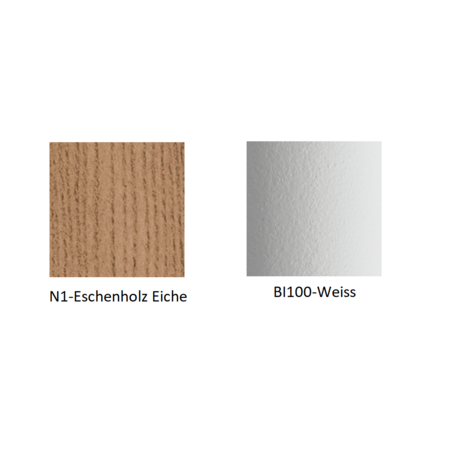 Pedrali Babila 2706-N1-Eschenholz Eiche-BI100-Weiss
