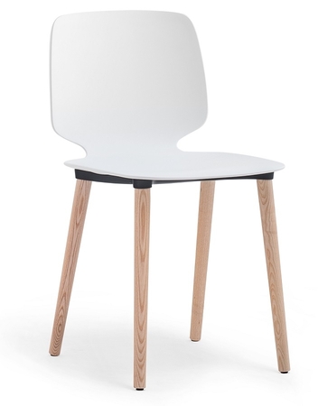 Pedrali Babila 2750-FR-Eschenholz Esche weiss-BI-Tecnopolymer Weiss