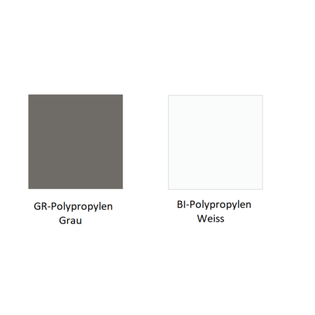 Pedrali Babila 2745 Armlehnstuhl Kufen-GR-Polypropylen Grau-BI-Polypropylen Weiss