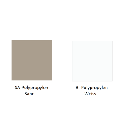 Pedrali Babila 2745 Armlehnstuhl Kufen-SA-Polypropylen Sand-BI-Polypropylen Weiss