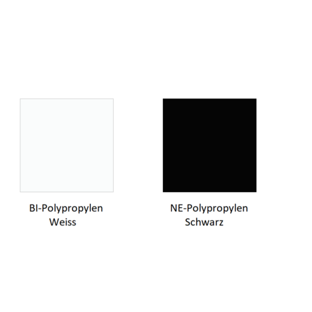 Pedrali Babila 2745 Armlehnstuhl Kufen-BI-Polypropylen Weiss-NE-Polypropylen Schwarz