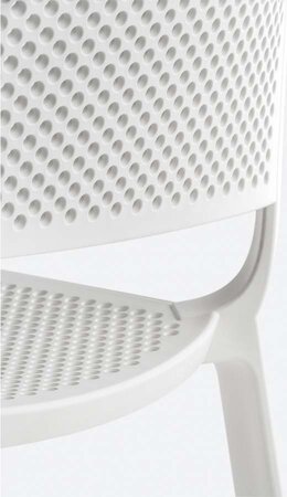 Pedrali Dome 261 Stuhl Perforiert-BI-Polypropylen Weiss