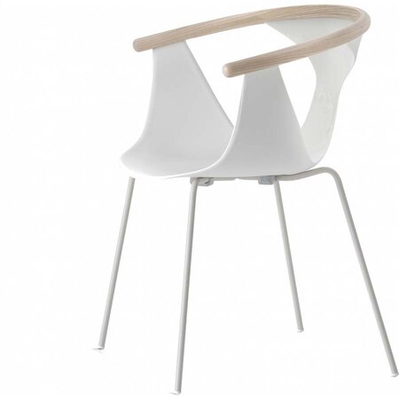 Pedrali Fox 3726 Stuhl-BE100-Stahl Weiss