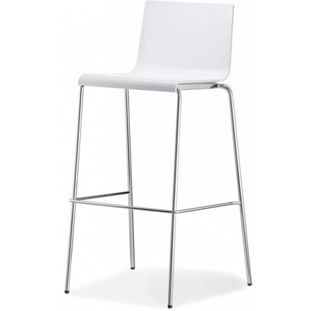 Pedrali Kuadra 1116 Barhocker-BI-Tecnopolymer Weiss