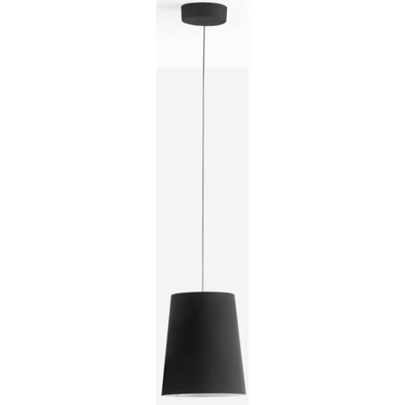 Pedrali L001SW Pendelleuchte-NS-Polycarbonat Schwarz / NE-Ceiling rose Schwarz