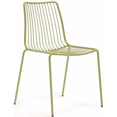 Pedrali Nolita 3651 Stuhl-VE100E-Stahl Hellgrün