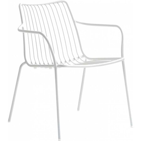 Pedrali Nolita 3659 Loungestuhl-BI200E-Stahl Weiss