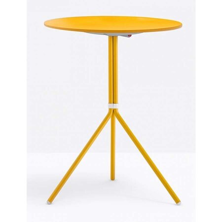 Pedrali Nolita 5453 Tisch Ø60 cm-GI100E-Stahl Gelb