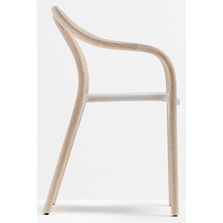 Pedrali Soul 3745 Stuhl-BI-Polycarbonat Weiss / FR-Eschenholz Esche
