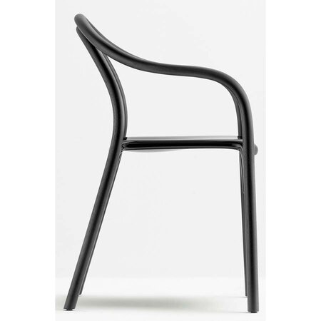 Pedrali Soul 3745 Stuhl-AN-Polycarbonat Schwarz / NE-Eschenholz Esche Schwarz