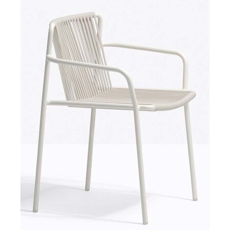 Pedrali Tribeca 3665 Armlehnstuhl-BI200E-Stahl Weiss