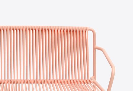 Pedrali Tribeca 3666 Lounge Sofa-RA100E-Stahl Rosa