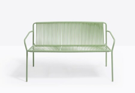Pedrali Tribeca 3666 Lounge Sofa-VE100E-Stahl Salbeigrün