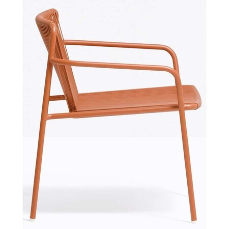 Pedrali Tribeca 3669 Lounge Sessel-RO400E-Stahl Rot
