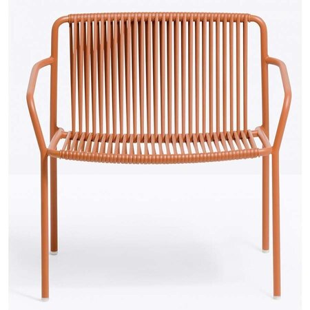 Pedrali Tribeca 3669 Lounge Sessel-RO400E-Stahl Rot