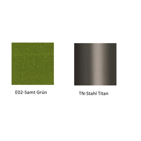 Pedrali Vic 656 Stuhl-E02-Samt Grün-TN-Stahl Titan