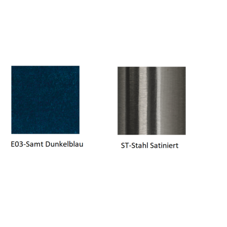 Pedrali Vic 656 Stuhl-E03-Samt Dunkelblau-ST-Stahl Satiniert