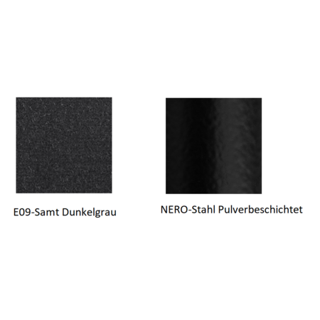 Pedrali Vic 656 Stuhl-E09-Samt Dunkelgrau-NERO-Stahl Pulverbeschichtet