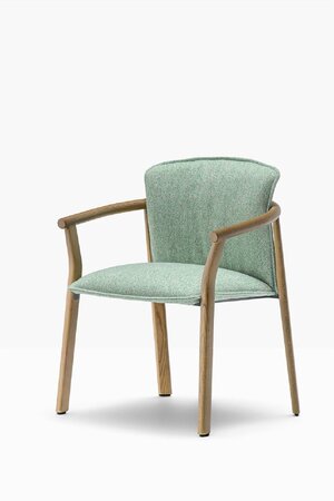 Pedrali Lamorisse 3686 - Sessel - N1 Oak - N36 Grün