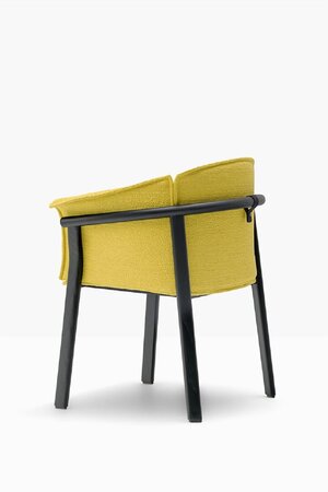 Pedrali Lamorisse 3687 - Sessel - AN Black - N35 Gelb