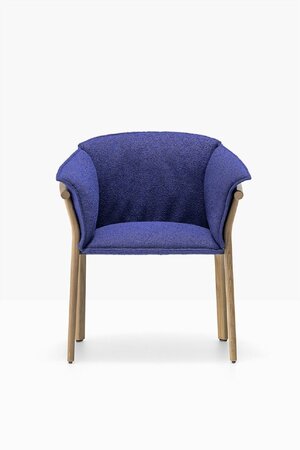 Pedrali Lamorisse 3687 - Sessel - N1 Oak - N38 Blau