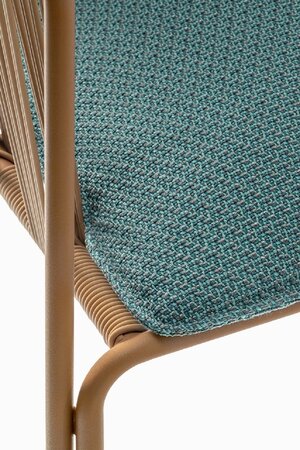 Pedrali Narì 6360 - Outdoor Sessel - MI100E Honey - D82 Aqua
