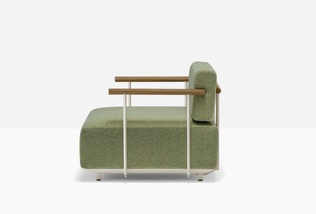 Pedrali Arki-Sofa Plus ASP0012 - Outdoor Loungesessel - BE100E Beige - D114 Yellow Green
