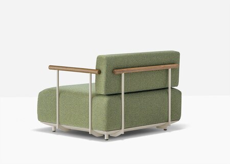Pedrali Arki-Sofa Plus ASP0012 - Outdoor Loungesessel - BE100E Beige - D114 Yellow Green