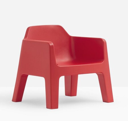 Pedrali Plus Air 631 Loungesessel-RO-Polyethylen Rot