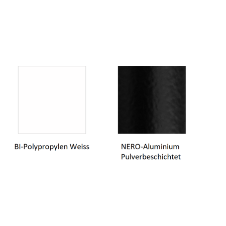 Pedrali Plural Bänke Mit Armlehnen-3 sitzer-BI-Polypropylen Weiss-NERO-Aluminium Pulverbeschichtet