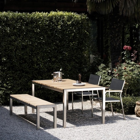 Jan Kurtz  Luxury Gartentisch mit Teakplatte