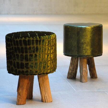 Jan Kurtz Kiowa Hocker Teakwurzel