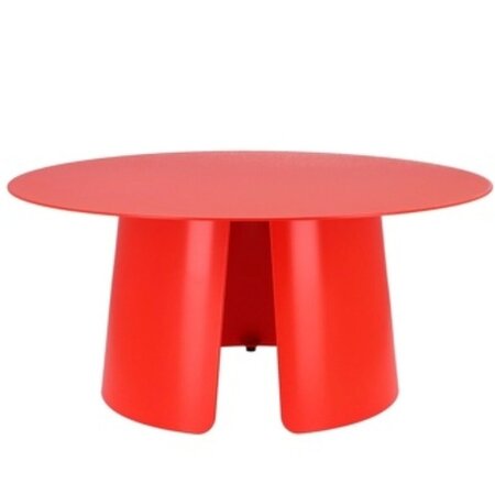 Jan Kurtz Feel Neon Beistelltisch - leuchthellrot RAL 3026 - Ø 80 x 36 cm