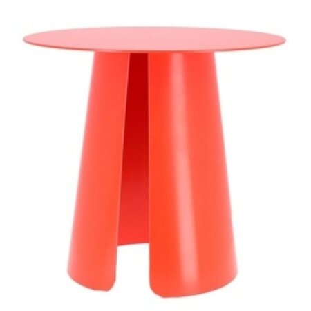 Jan Kurtz Feel Neon Beistelltisch - leuchthellrot RAL 3026 - Ø 50 x 46 cm