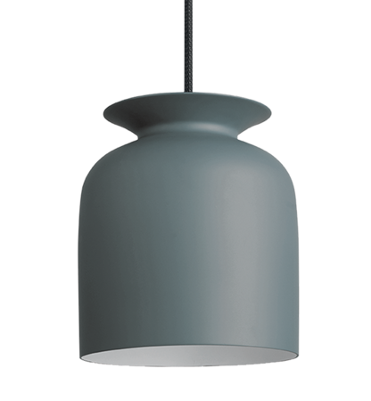 Gubi Ronde Pendant -   Black - Pigeon Grey Matt