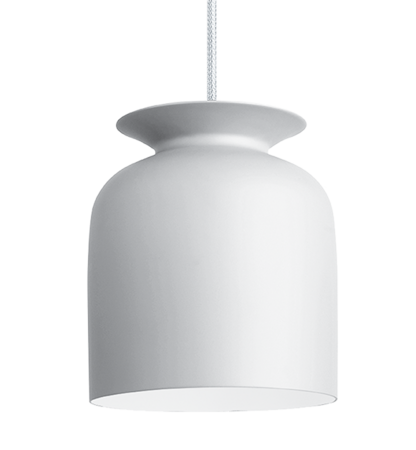 Gubi Ronde Pendant -   Black - White Matt
