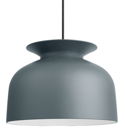 Gubi Ronde Pendant -   Black - Pigeon Grey Matt