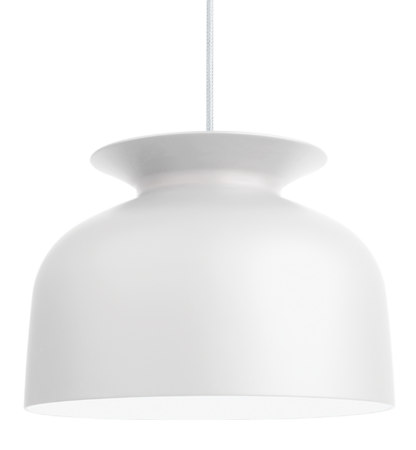 Gubi Ronde Pendant -   Black - White Matt