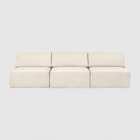 Gubi Wonder Sofa - 3-Seater Without Armrest