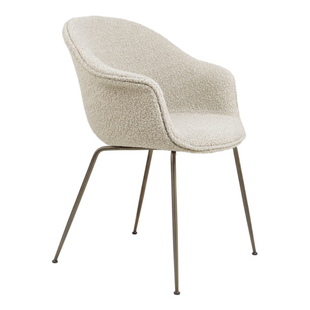 Gubi Bat Dining Chair - Fully Upholstered, Conic base - Stuhl: Karakorum