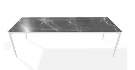 Joli Marguerite Ausziehtisch-Marguerite Ausziehtisch-Weiss-200 x 260 cm-Schwarzer Diamant