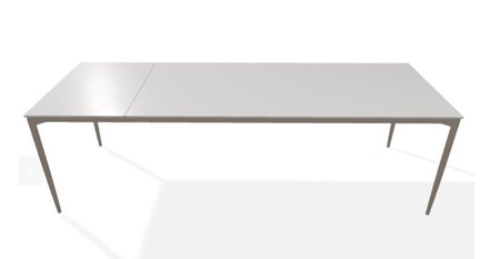 Joli Marguerite Ausziehtisch-Marguerite Ausziehtisch-Taupe-200 x 260 cm-Absolutes Weiß