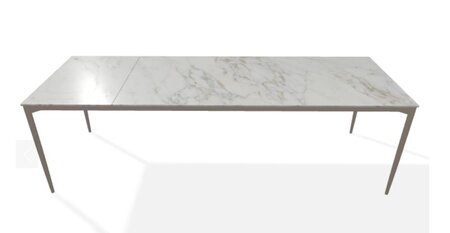 Joli Marguerite Ausziehtisch-Marguerite Ausziehtisch-Taupe-200 x 260 cm-Bianco D'Oro