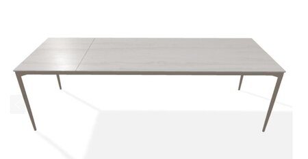 Joli Marguerite Ausziehtisch-Marguerite Ausziehtisch-Taupe-200 x 260 cm-Travertino Grau