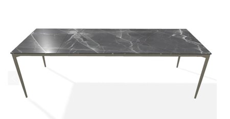 Joli Marguerite Ausziehtisch-Marguerite Ausziehtisch-Bronze-200 x 260 cm-Schwarzer Diamant