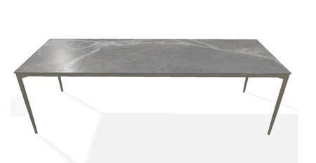 Joli Marguerite Ausziehtisch-Marguerite Ausziehtisch-Bronze-200 x 260 cm-Marmor Marone